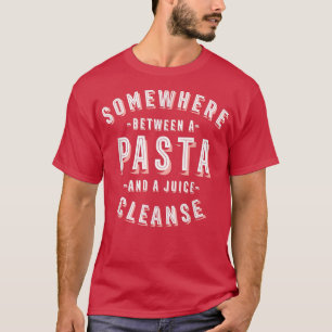 T-shirt Pâtes amusantes et un nettoyage de jus de légumes 
