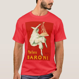 T-shirt Pates Baroni Cappiello Publicité Vintage