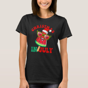 T-shirt Pâtes De Glace À La Pétanque Noël En Juillet