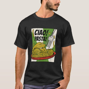 T-shirt Pâtes Italiennes Mignonnes Spaghetti Pâtes Nourrit
