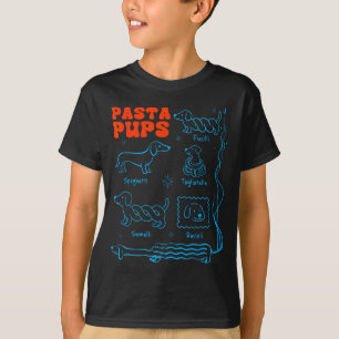 T-shirt Pâtes P Drôle Dachshund Chien de Vienne Pâtes Food