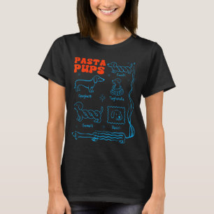 T-shirt Pâtes P Drôle Dachshund Chien De Vienne Pâtes Food