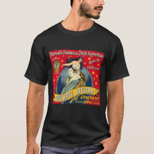 T-shirt Pâtes, Pour Chef, Étiquettes Vintages de pâtes