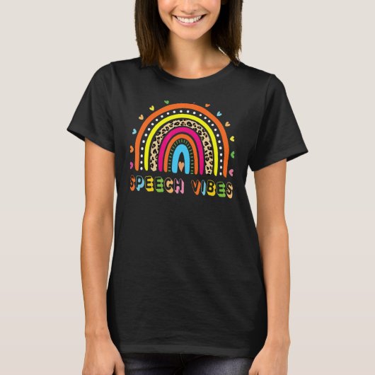 T-shirt Pathologiste Boho Arc-en-ciel Discours V (Devant)