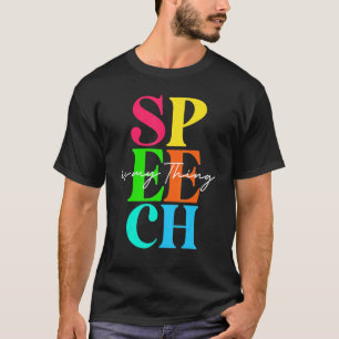 T-shirt Pathologiste de la langue de la parole Thérapie de