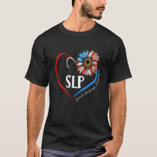 T-shirt Pathologiste de la langue de parole Tournesol Stet