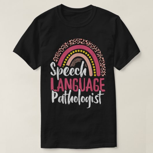 T-shirt Pathologiste du langage vocal SLP Cute Leopard Rai (Design devant)