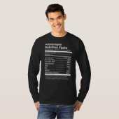 T-shirt Pathologiste Nutrition Facts Drôle (Devant entier)