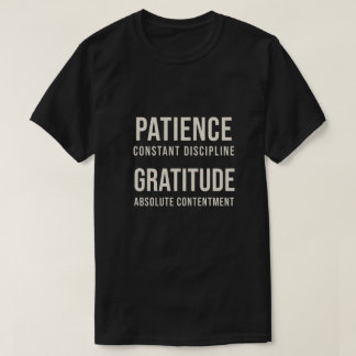 T-shirt Patience & Gratitude - Sabr & Shukr Islamique