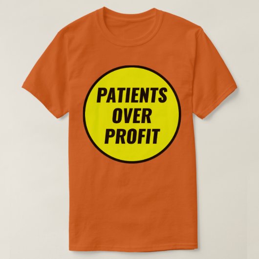 T-shirt Patients à profit (Design devant)