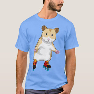 T-shirt Patin à roulettes en ligne de hamster