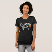 T-shirt patin d'arc-en-ciel (Devant entier)