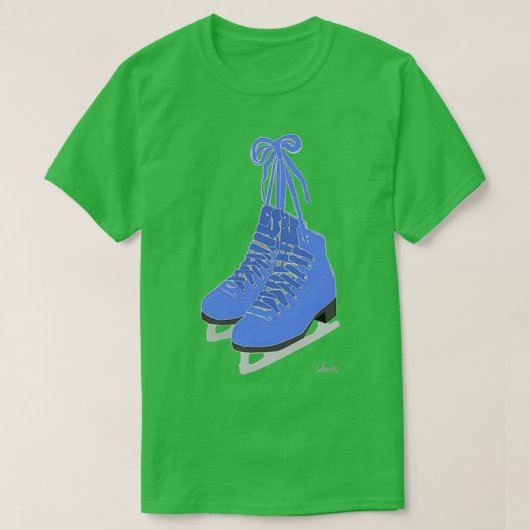 T-shirt Patinage 528 bleu (Design devant)