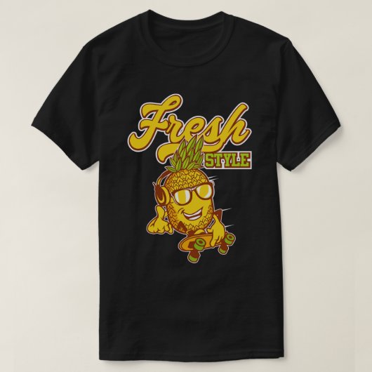 T-shirt Patinage à ananas (Design devant)