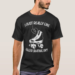 T-shirt Patinage À Rouleau cool Pour Hommes Femmes Rétro D