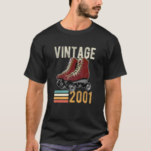 T-shirt Patinage à rouleaux vintage 2001 21e anniversaire