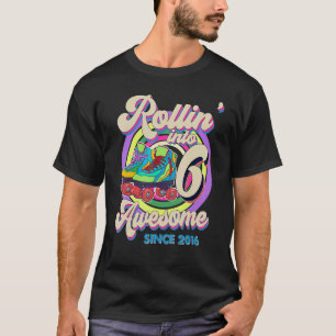 T-shirt Patinage Anniversaire Rollin En 6 stupéfiant depui