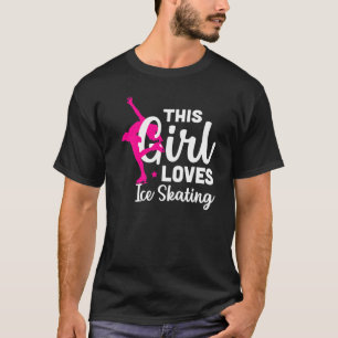 T-shirt Patinage artistique Cette fille aime le patinage s