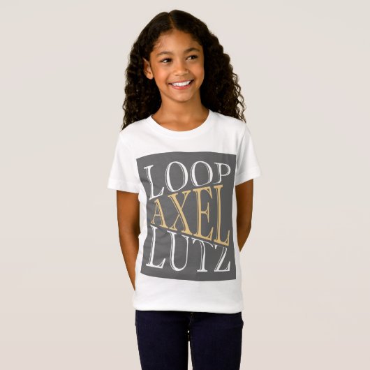 T-Shirt Patinage artistique "Loop Axel Lutz" (Devant entier)