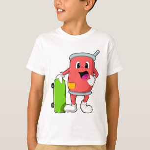 T-shirt Patinage avec skateboard