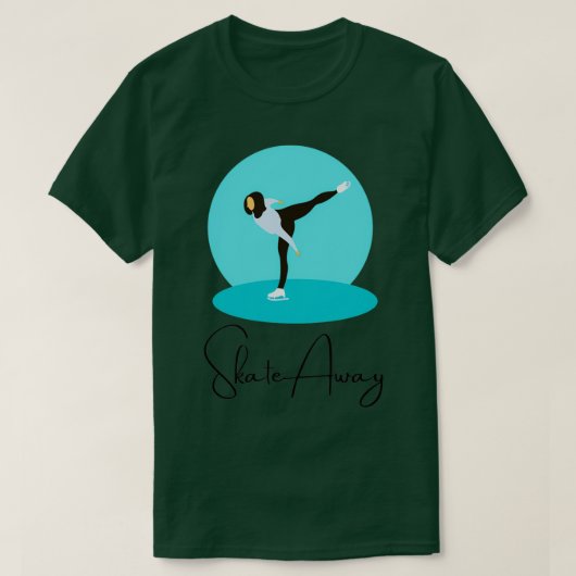 T-shirt Patinage Away 1 (Design devant)