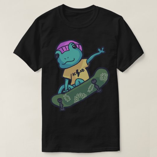 T-shirt Patinage cool Anti-grenouille flic (1) (Design devant)
