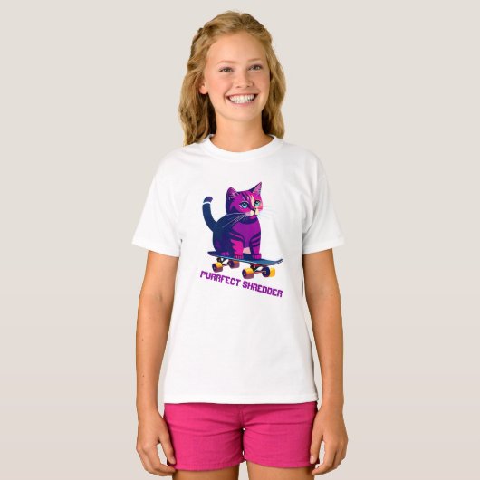 T-shirt Patinage de chat (Devant entier)