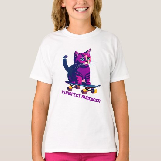 T-shirt Patinage de chat (Devant)