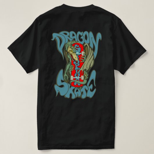 T-shirt Patinage de dragon (Design dos)