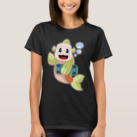 T-shirt Patinage de poisson (Devant)