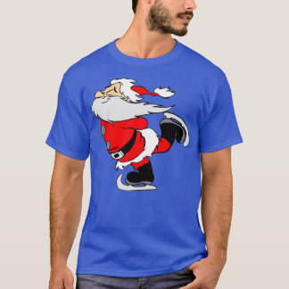 T-shirt patinage de santa claus