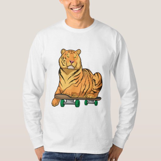 T-shirt Patinage de Tiger (Devant)