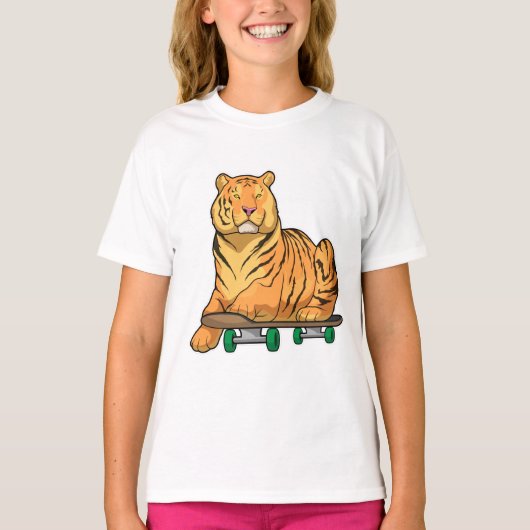T-shirt Patinage de Tiger (Devant)