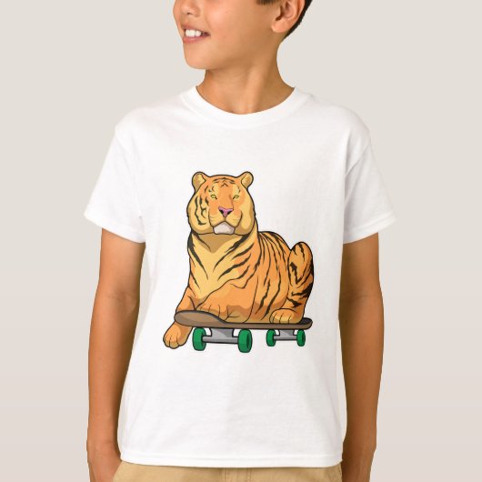 T-shirt Patinage de Tiger (Devant)