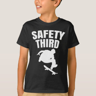 T-shirt Patinage en planche à roulettes Sécurité Troisième