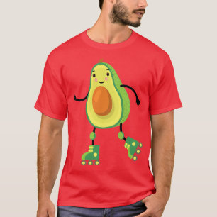 T-shirt Patinage mignon Avocado Rollerskates Guac Guacamol
