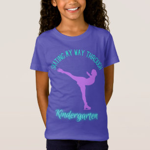T-Shirt Patinage Mon Chemin À Travers La Maternelle Violet