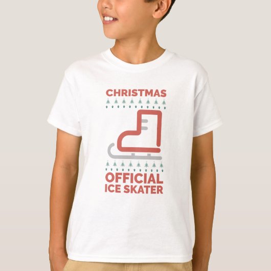 T-shirt Patinage officiel de Noël (Devant)