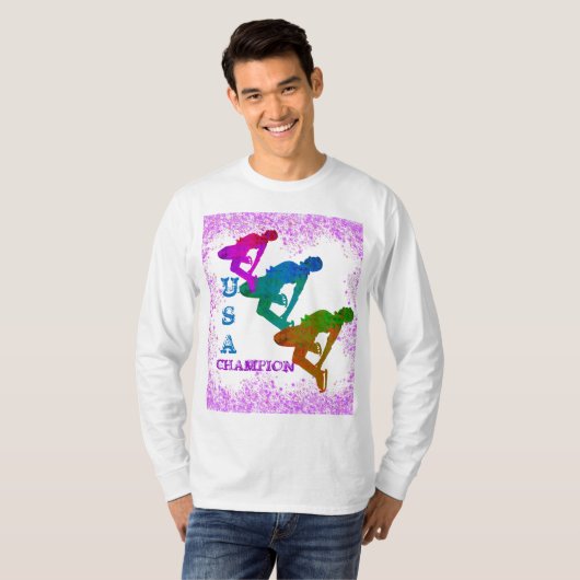 T-SHIRT PATINAGE OLYMPIQUE (Devant entier)
