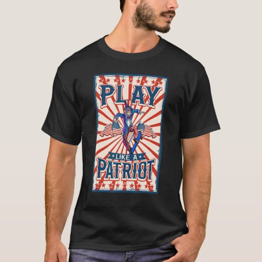 T-shirt Patinage Oncle Sam 4 juillet Garçons Enfants Ameri (Devant)