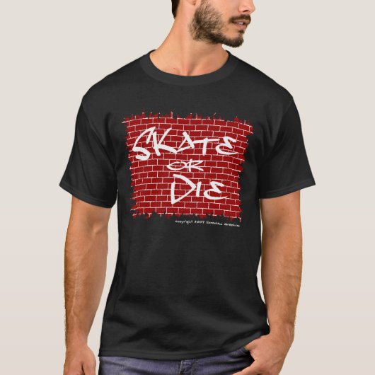 T-Shirt Patinage Ou Mort (Devant)
