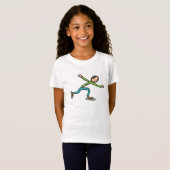 T-Shirt Patinage sur glace (Devant entier)