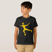 T-shirt Patinage sur glace - Ambre (Devant entier)