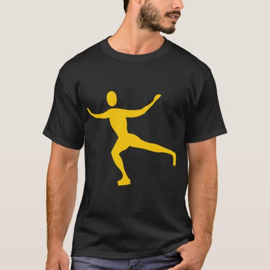 T-shirt Patinage sur glace - Ambre (Devant)