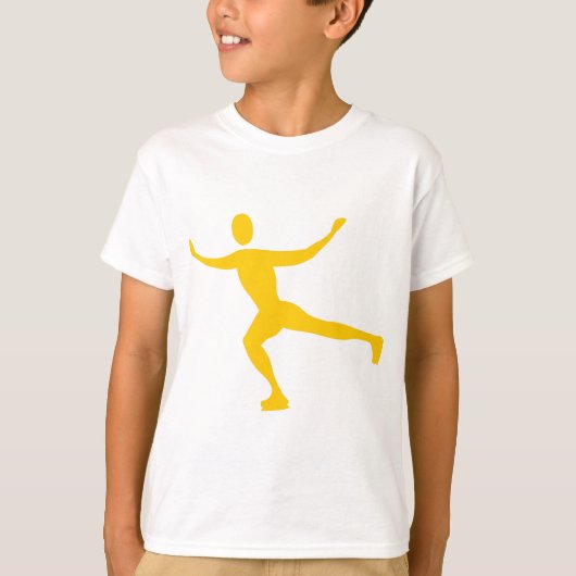 T-shirt Patinage sur glace - Ambre (Devant)