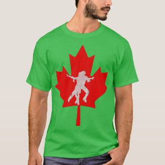 T-shirt Patinage sur glace au Canada