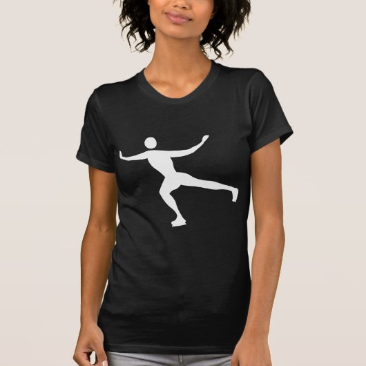 T-shirt Patinage sur glace - Blanc (Devant)