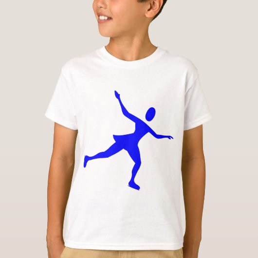 T-shirt Patinage sur glace - Bleu (Devant)
