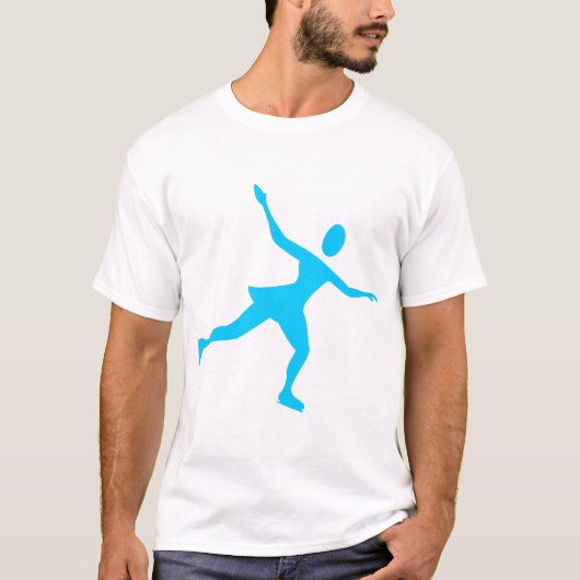 T-shirt Patinage sur glace - Ciel bleu (Devant)
