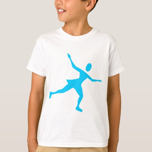 T-shirt Patinage sur glace - Ciel bleu (Devant)